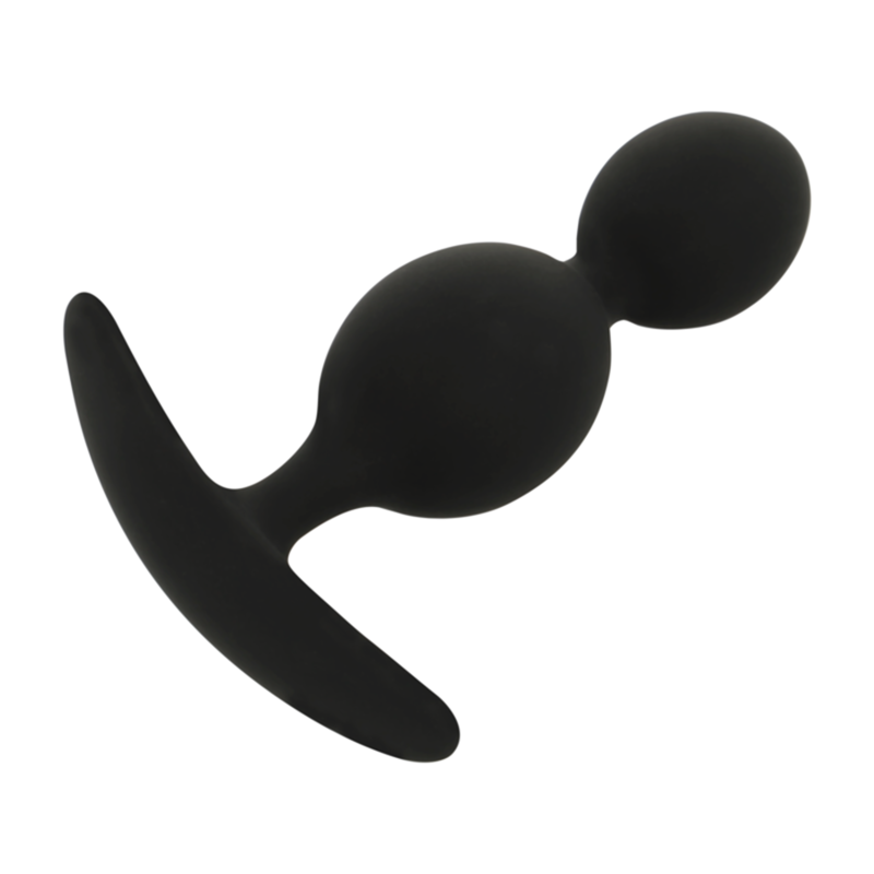 Plug anal plug orson silicone 2 ondes anal 9 cm – Black & Silver