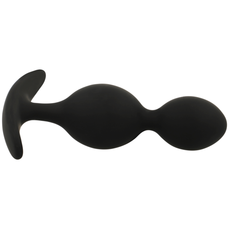 Plug anal plug orson silicone 2 ondes anal 9 cm – Black & Silver