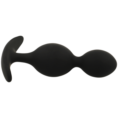 Plug anal plug orson silicone 2 ondes anal 9 cm – Black & Silver