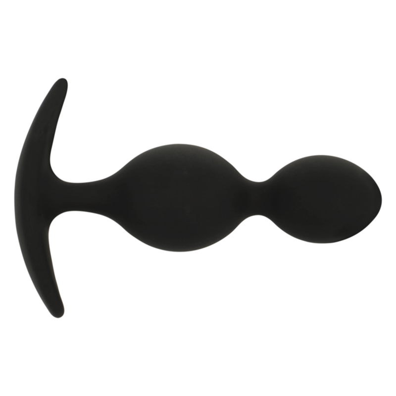 Plug anal plug orson silicone 2 ondes anal 9 cm – Black & Silver