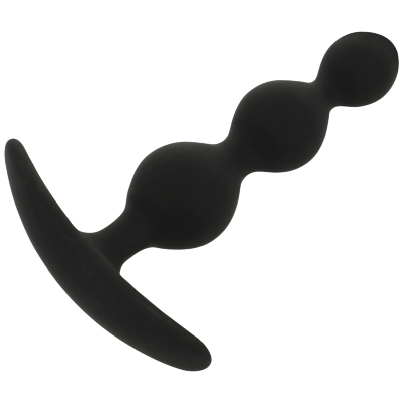 Chaîne à billes anal rupert 10 cm – Black & Silver