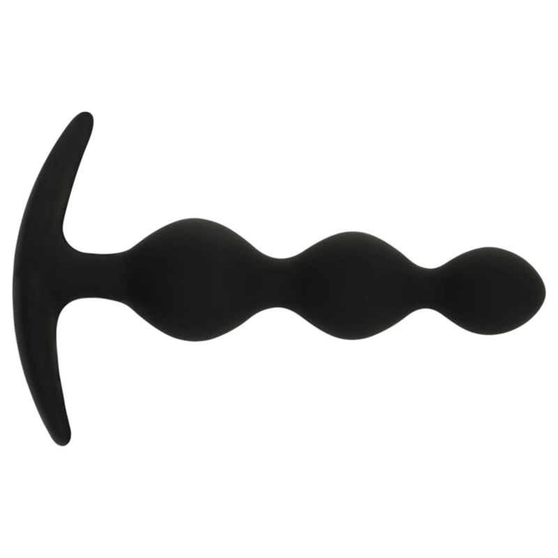 Chaîne à billes anal rupert 10 cm – Black & Silver