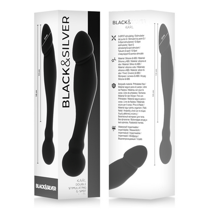 Gode stimulant karl g-point 18 cm – Black & Silver