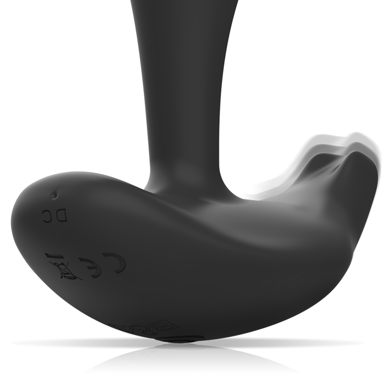 Télécommande en silicone pour plug anal dwayne – Black & Silver