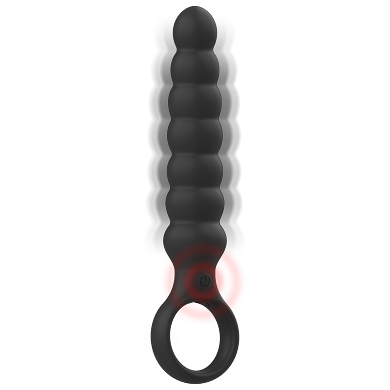 Dilatateur anal puissant en silicone bob – Black & Silver