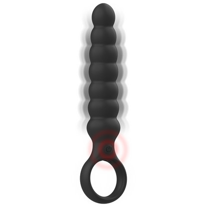 Dilatateur anal puissant en silicone bob – Black & Silver