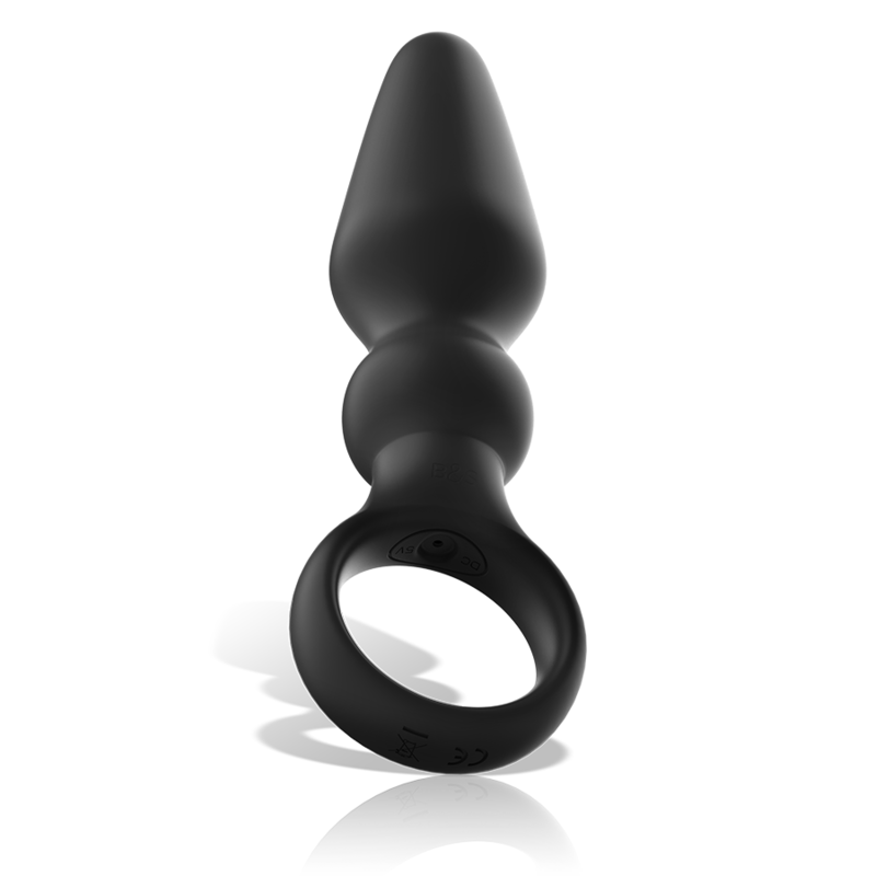 Puissant plug anal en silicone ozzy – Black & Silver