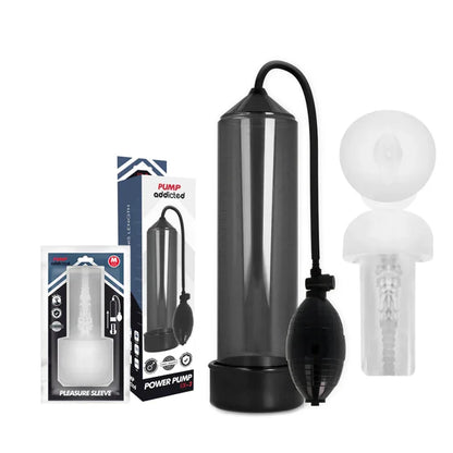 Pump Addicted – Rx3 Noir avec Manchon de Plaisance