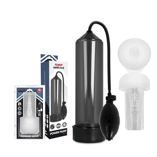 Pump Addicted – Rx3 Noir avec Manchon de Plaisance