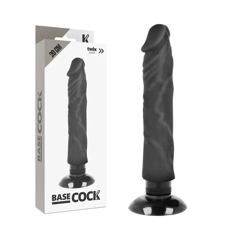 Basecock – Vibrateur Réaliste 2 1 Noir 20 cm O 4 cm