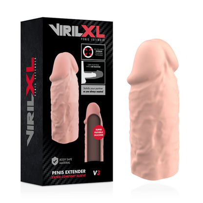 VIRILXL - NATURELLE PÉNIS EXTENSION IN LIQUIDE SILICONE V3
