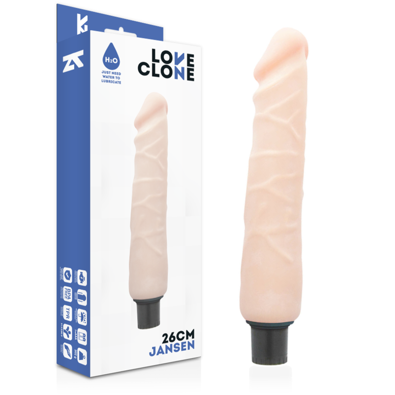 LOVECLONE - VIBRADOR AUTOLUBRICANTE JANSEN 26 CM -O- 4,2 CM