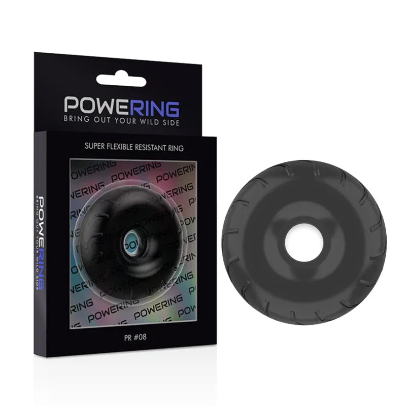 Powering – Anneau Pénis Super Flexible et Résistant 5Cm Pr08 Noir