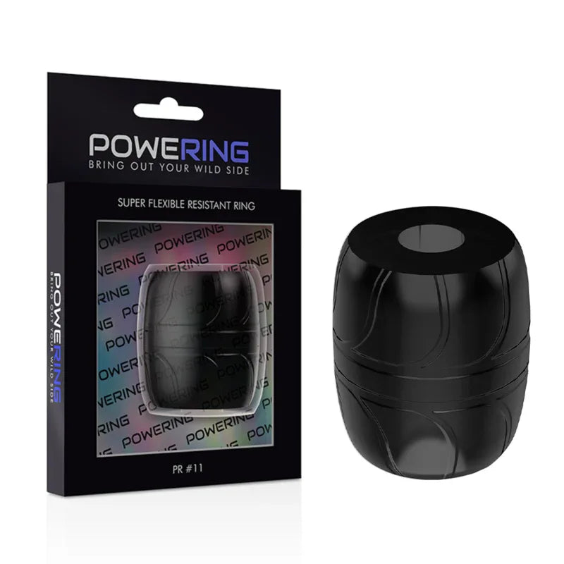 Powering – Anneau Pénis Super Flexible et Résistant 5 cm Pr11 Noir