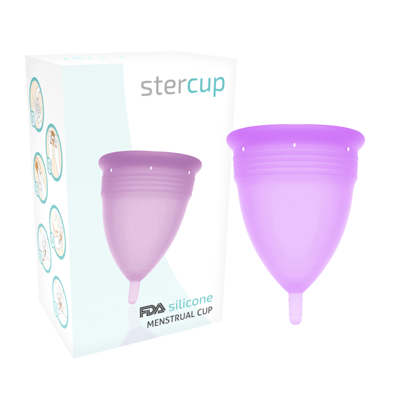 STERCUP - MENSTRUELLE COUPE IN SILICONE FDA LILAS - TAILLE L