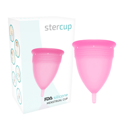 STERCUP - MENSTRUELLE COUPE IN SILICONE FDA ROSE - TAILLE L