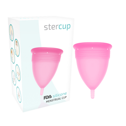 STERCUP - MENSTRUELLE COUPE IN SILICONE FDA ROSE - TAILLE S
