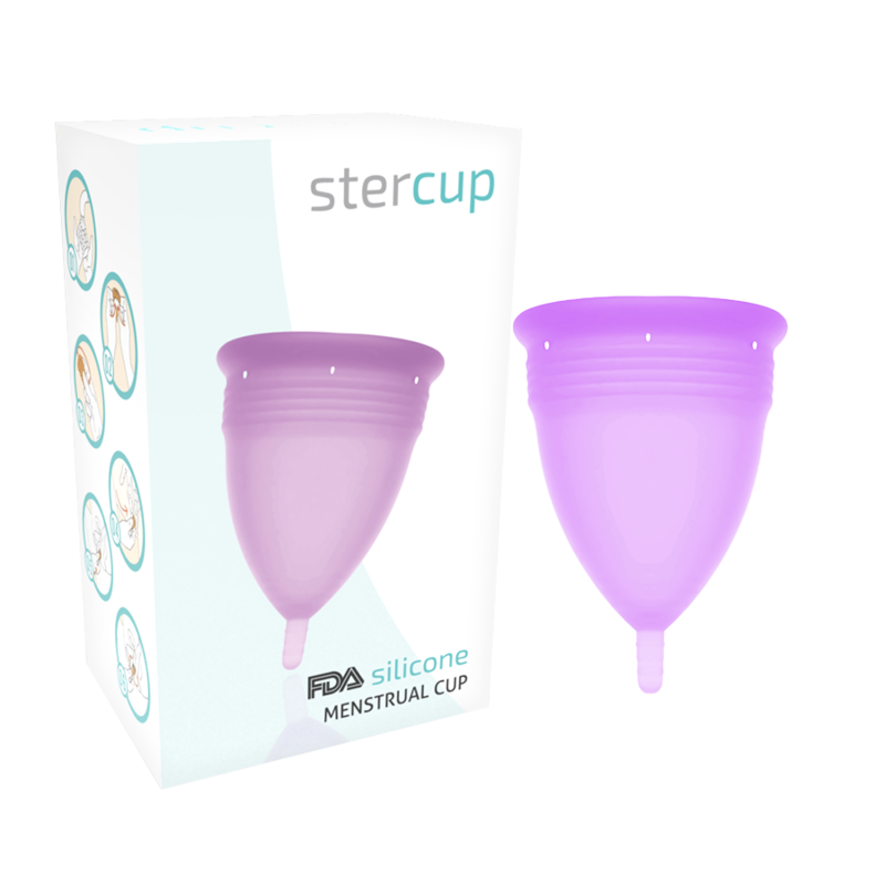 STERCUP - MENSTRUELLE COUPE IN SILICONE FDA LILAS - TAILLE S