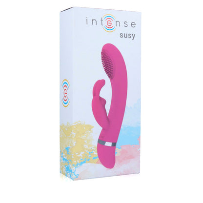 INTENSE - VIBRADOR OSCILANTE CONEJO ROSA DE SILICONA SUSY
