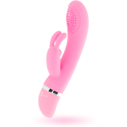 INTENSE - VIBRADOR OSCILANTE CONEJO ROSA DE SILICONA SUSY