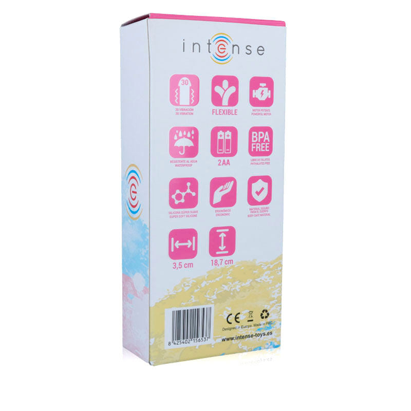 VIBRADOR DE SILICONA ROSA DE LUJO LEO INTENSE