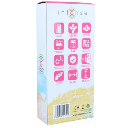 INTENSE - VIBRADOR DE SILICONA ROSA DE LUJO HILARI