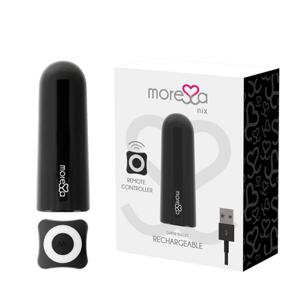 MORESSA - VIBRADOR DE CONTROL REMOTO NEGRO NIX