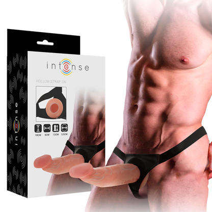 INTENSE - ARNÉS HUECO CON DILDO 18 X 3,5 CM
