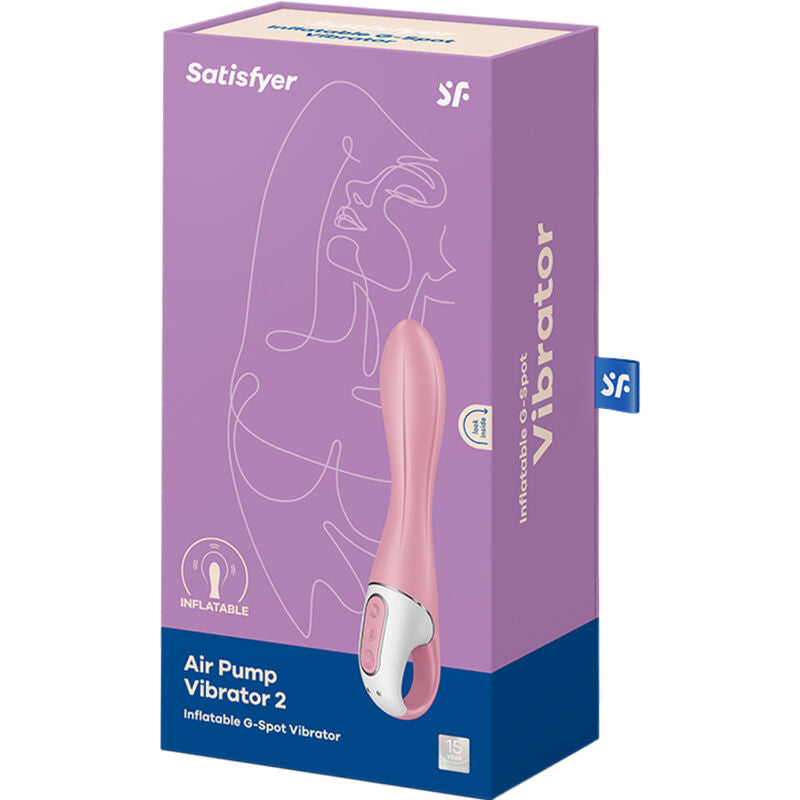 SATISFYER - VIBRADOR CON BOMBA DE AIRE 2 ROSA