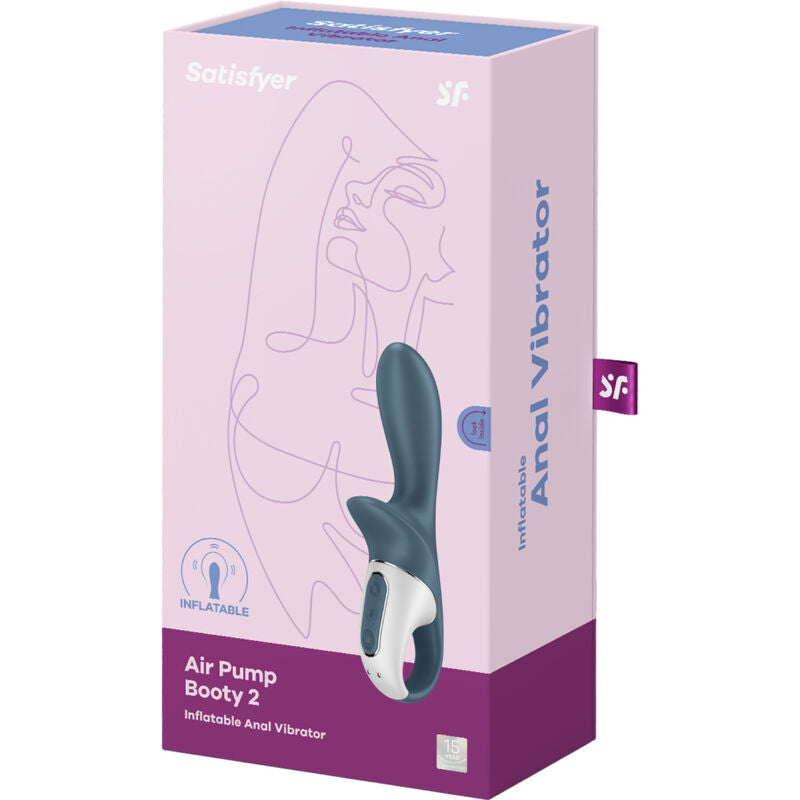 SATISFYER - POMPE AIR BOOTY 2 GRAY FONCÉ