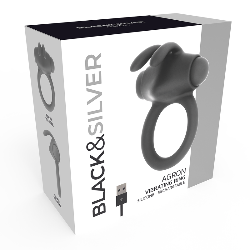 Black&silver- bague agron 2.o – Black & Silver