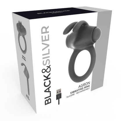 Black&silver- bague agron 2.o – Black & Silver