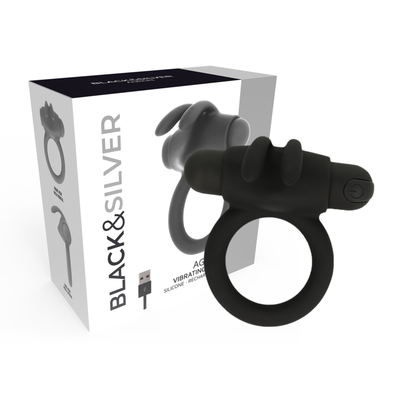 Black&silver- bague agron 2.o – Black & Silver