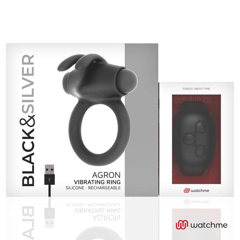 Agron télécommande cockring watchme – Black & Silver