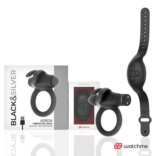 Agron télécommande cockring watchme – Black & Silver