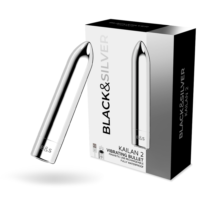 Vibrateur balle magnétique vibrante kailan 2 argent – Black & Silver