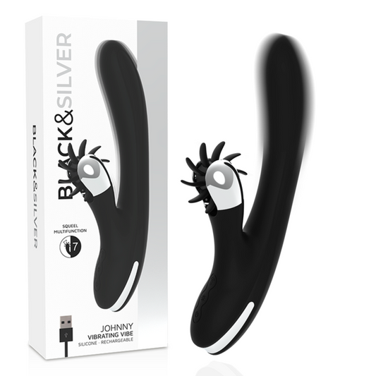 Vibrateur vibrant bunny johnny – Black & Silver