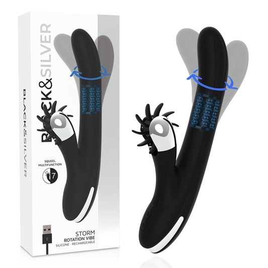 Vibe de rotation de tempête de lapin – Black & Silver