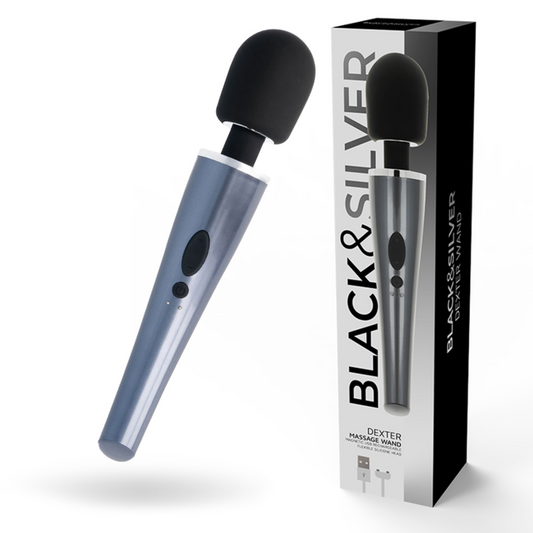 Vibrateur baguette de massage dexter – Black & Silver