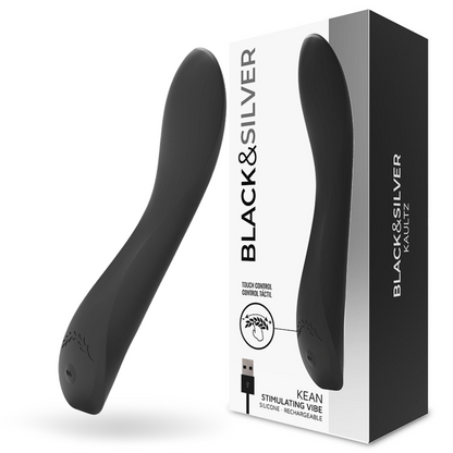 Commande tactile du vibrateur kean – Black & Silver