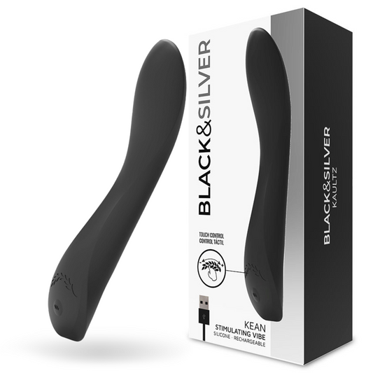 Commande tactile du vibrateur kean – Black & Silver
