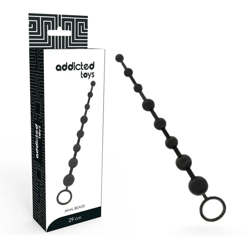 Addicted Toys – Billes Anal 29 cm Noir