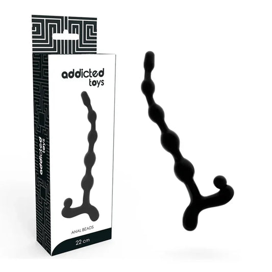 Addicted Toys – Balles Anal 22 cm Noir