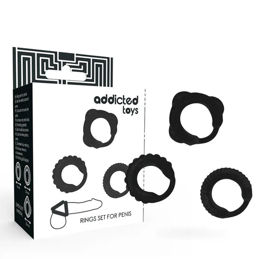 Addicted Toys – Ensemble C Ring Noir