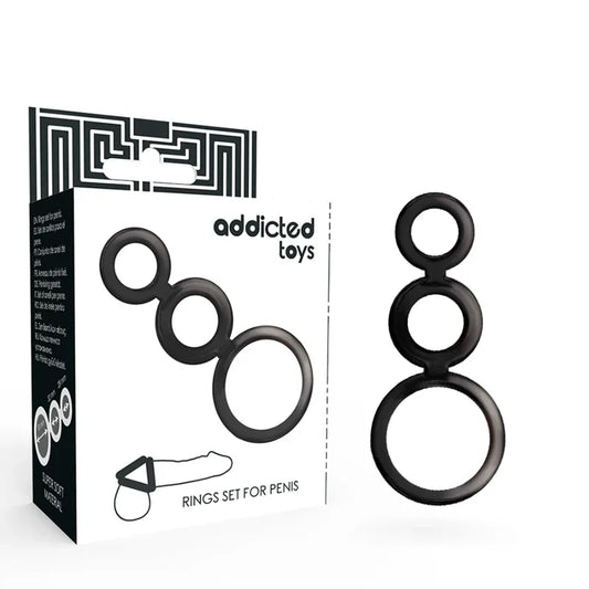 Addicted Toys – Ensemble Danneau pour Pénis – Fumé