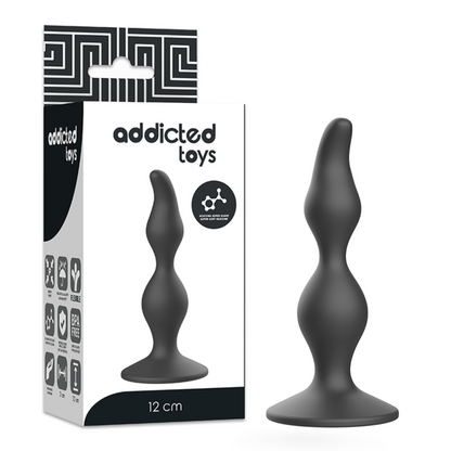 ADDICTED TOYS - PLUG SEXUAL ANAL 12 CM NEGRO