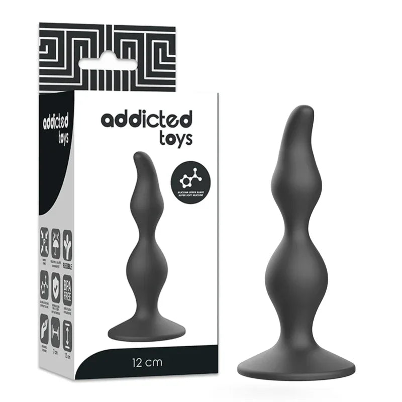 Addicted Toys – Plug Sexuel Anal 12 cm Noir