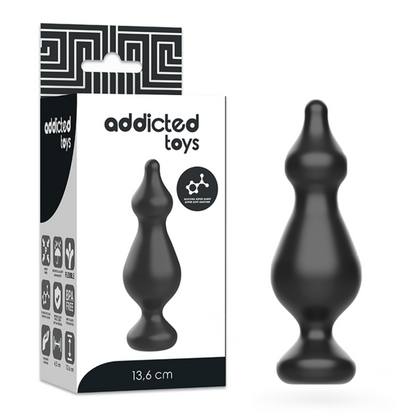 ADDICTED TOYS - PLUG SEXUAL ANAL 13,6 CM NEGRO