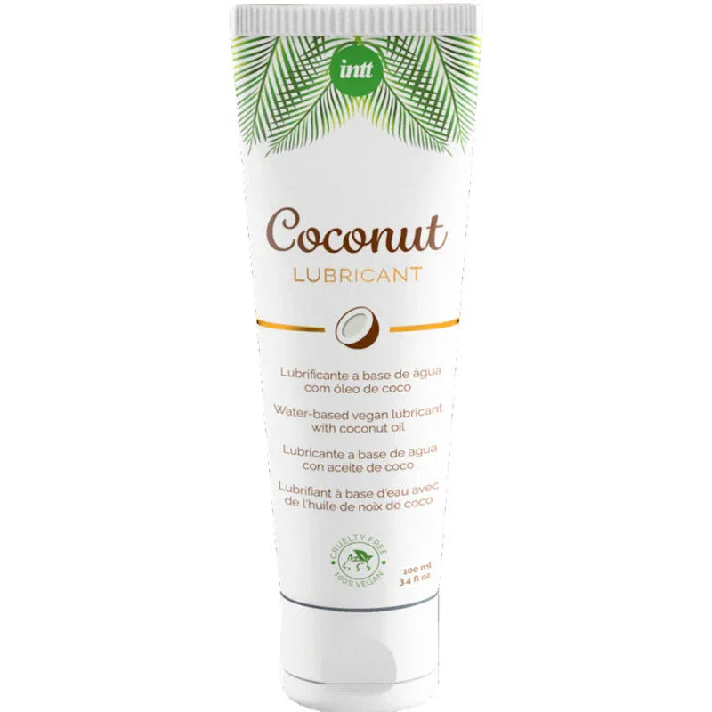 Intt – Lubrifiant Végétalien Base D'Eau au Saveur Intense de Noix de Coco