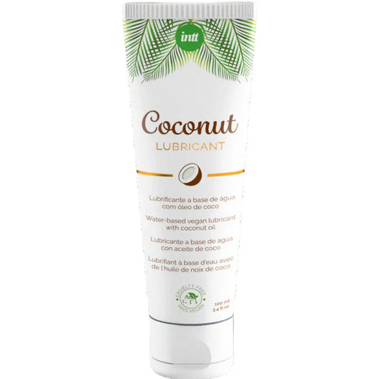 Intt – Lubrifiant Végétalien Base D'Eau au Saveur Intense de Noix de Coco